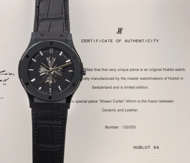 Hublot HUBLOT REF. 515.CM.1040.LR.SHC13, SHAWN CARTER BY HUBLOT CLASSIC FUSION, TITANIUM A