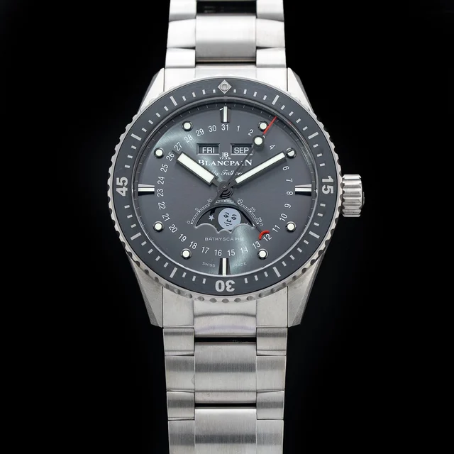 Blancpain Fifty Fathoms Bathyscaphe Complete Calendar Titanium 210009N33185 kol saati