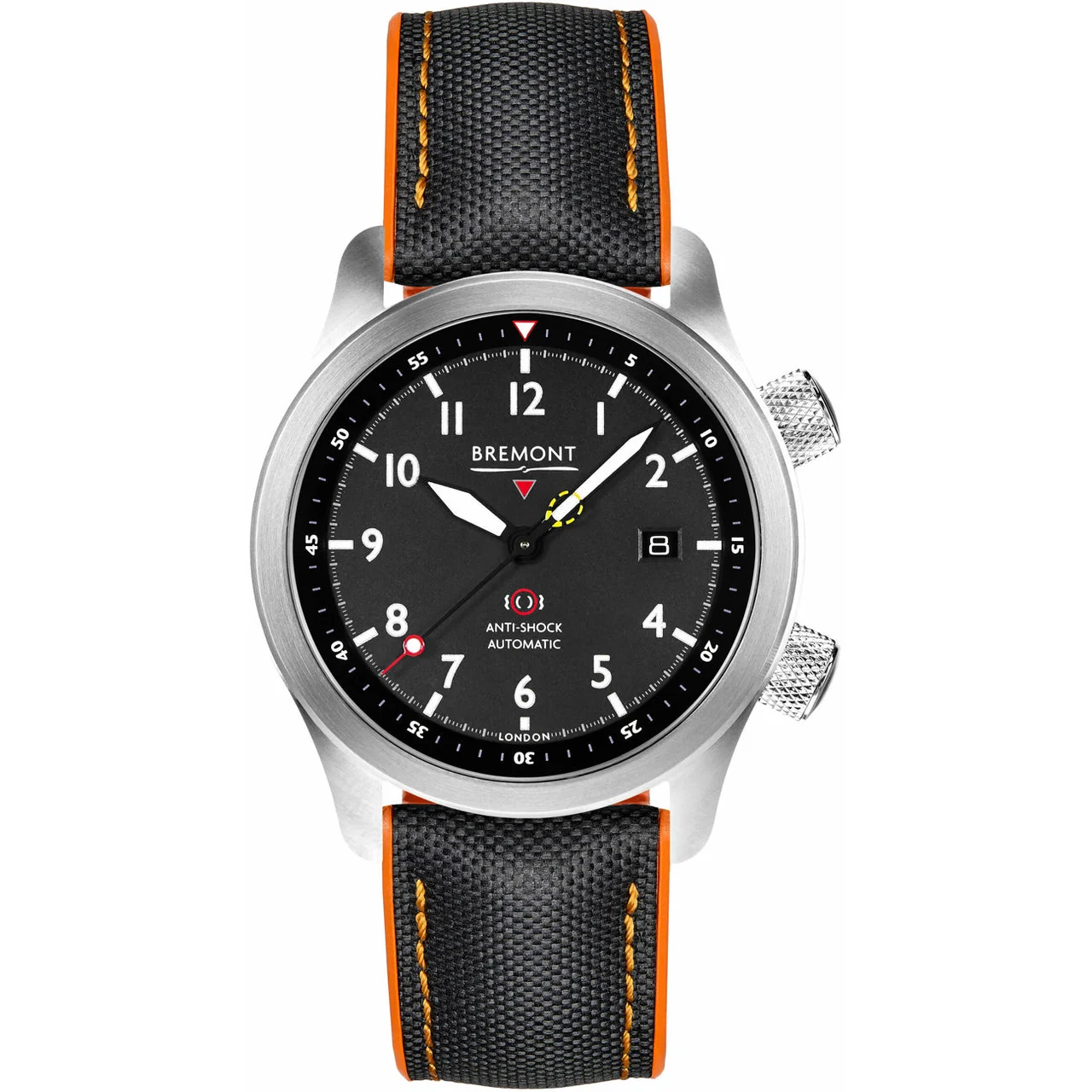 Bremont Martin Baker Black Orange MBII-BK/ORANGE MBII-SS-BK-C-O-P-11R 43 mm kol saati