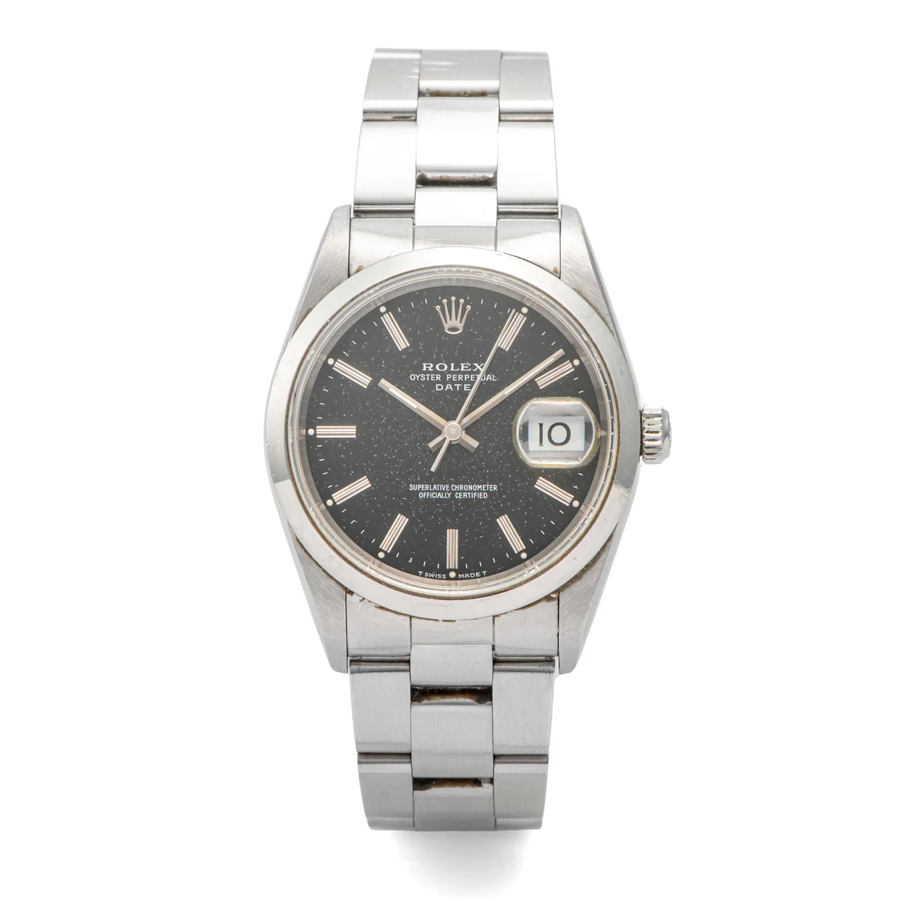 Rolex Black Dial Date 15200 Steel Oyster 34 mm kol saati