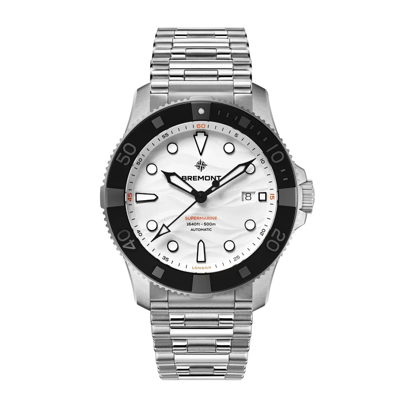 Bremont Supermarine SM43-DT-SS-WH-B 43 mm kol saati