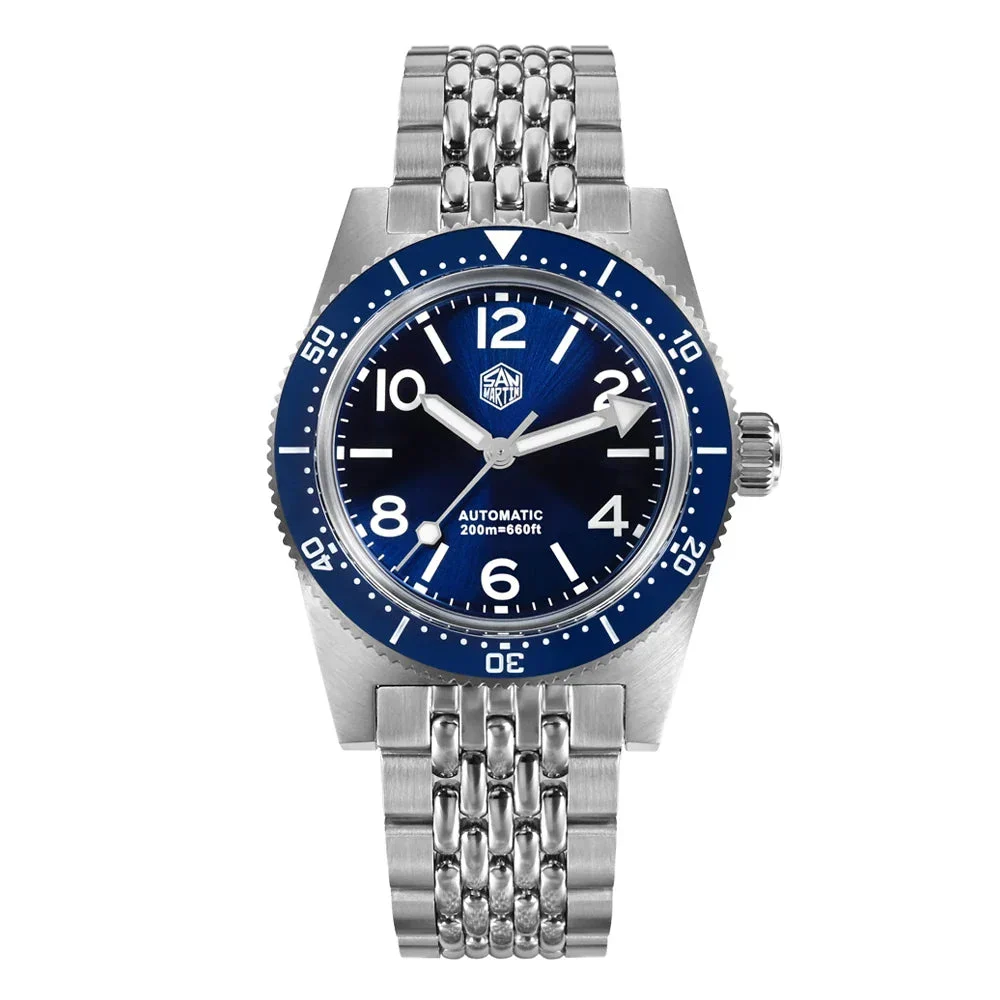 San Martin 62MAS 64904336-rubber-blue-pt5000-china 37 mm kol saati