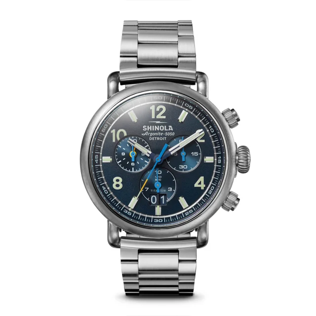 Shinola The Runwell S0120307781-1-MdntBlu-42-USA kol saati