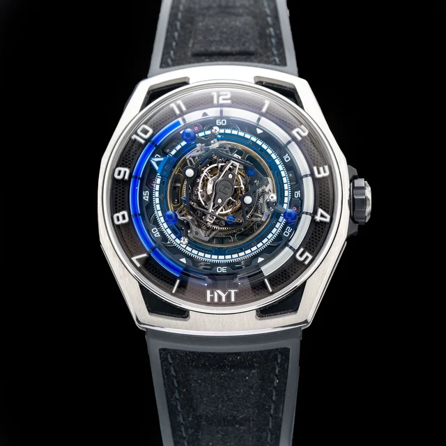 Hyt Conical Tourbillon Titanium Blue Limited Edition 210000082698 kol saati