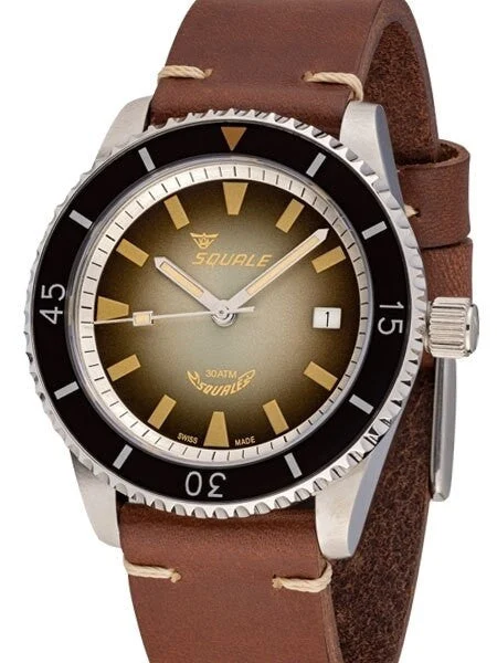 Squale Montauk 300 Meter Swiss Made Automatic Dive Watch with Sapphire Crystal #MTK-03 46 mm kol saati
