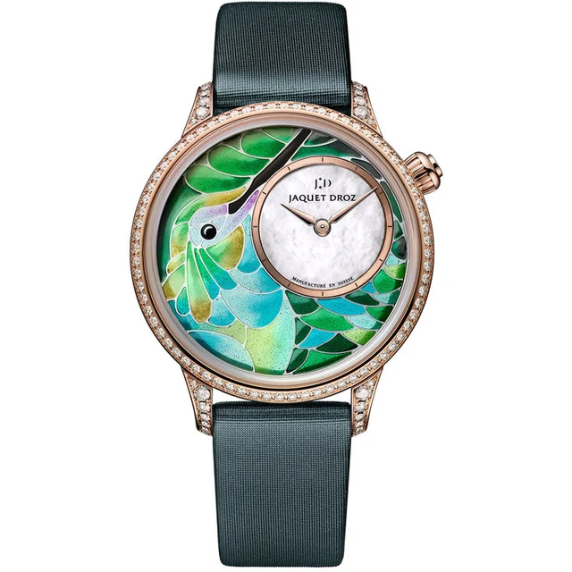 Jaquet Droz Petite Heure Minute Smalta Clara Hummingbird J005503502 kol saati