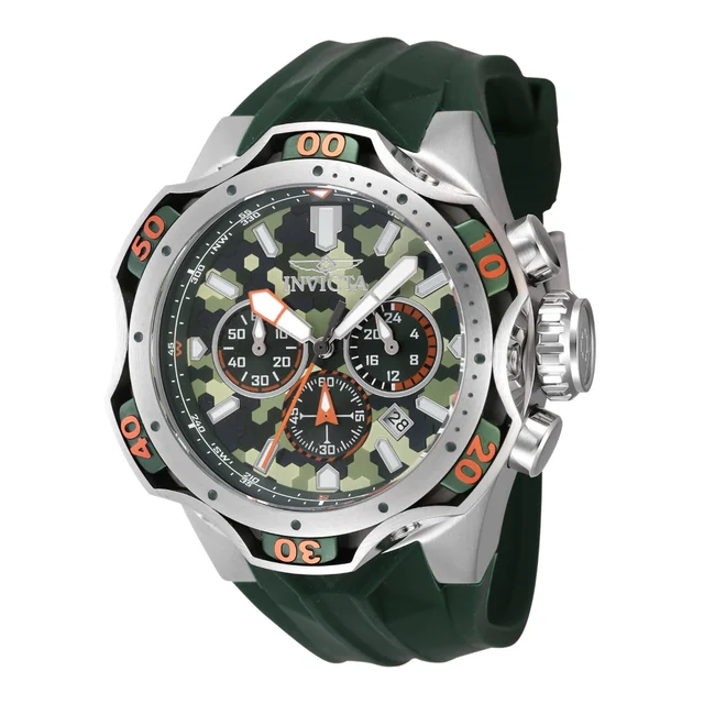 Invicta Venom Combat Watch - 52.5mm. Green (47759) kol saati
