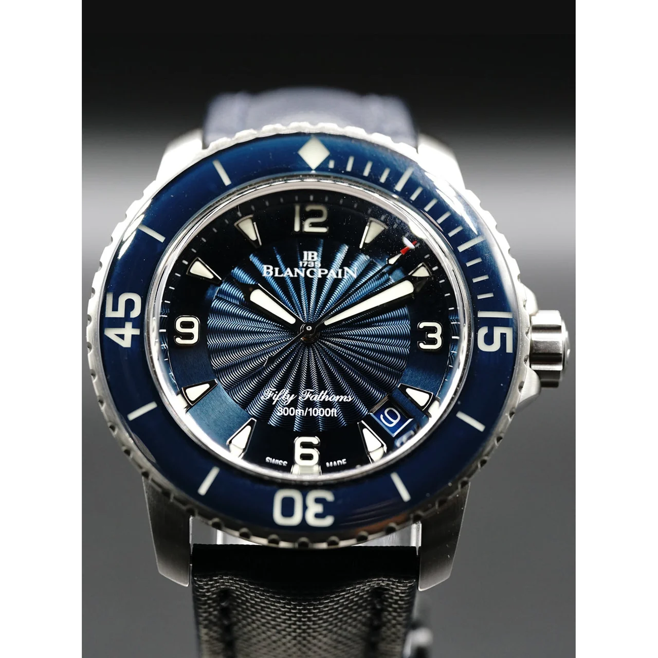 Blancpain Rare Fifty Fathoms 5015-1140-52B Rare 210000018478 kol saati