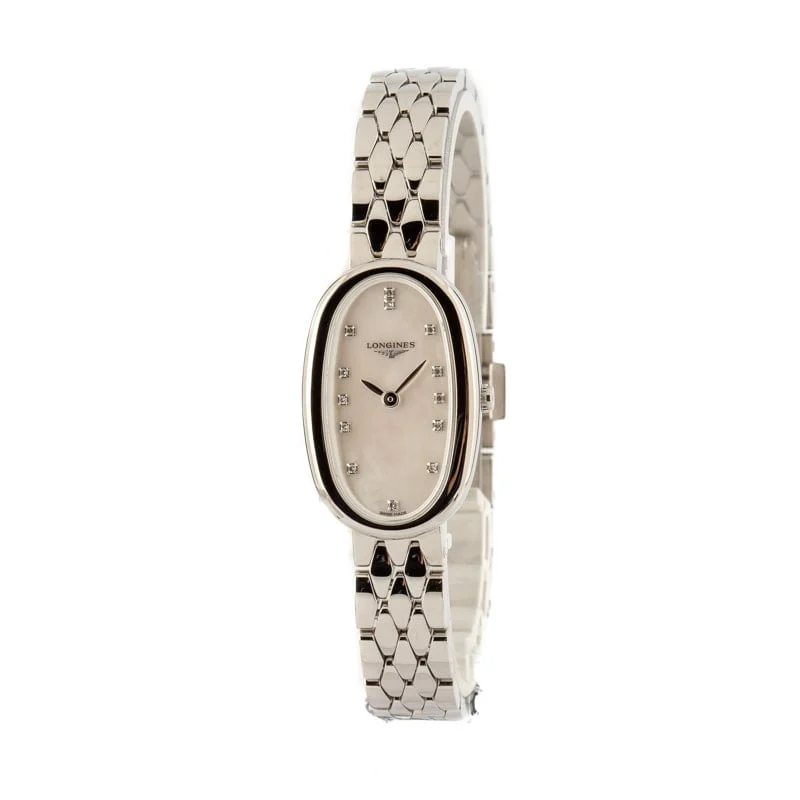 Longines Symphonette Mother of Pearl Diamond Dial L2.305.4.87.6 18.9 mm kol saati