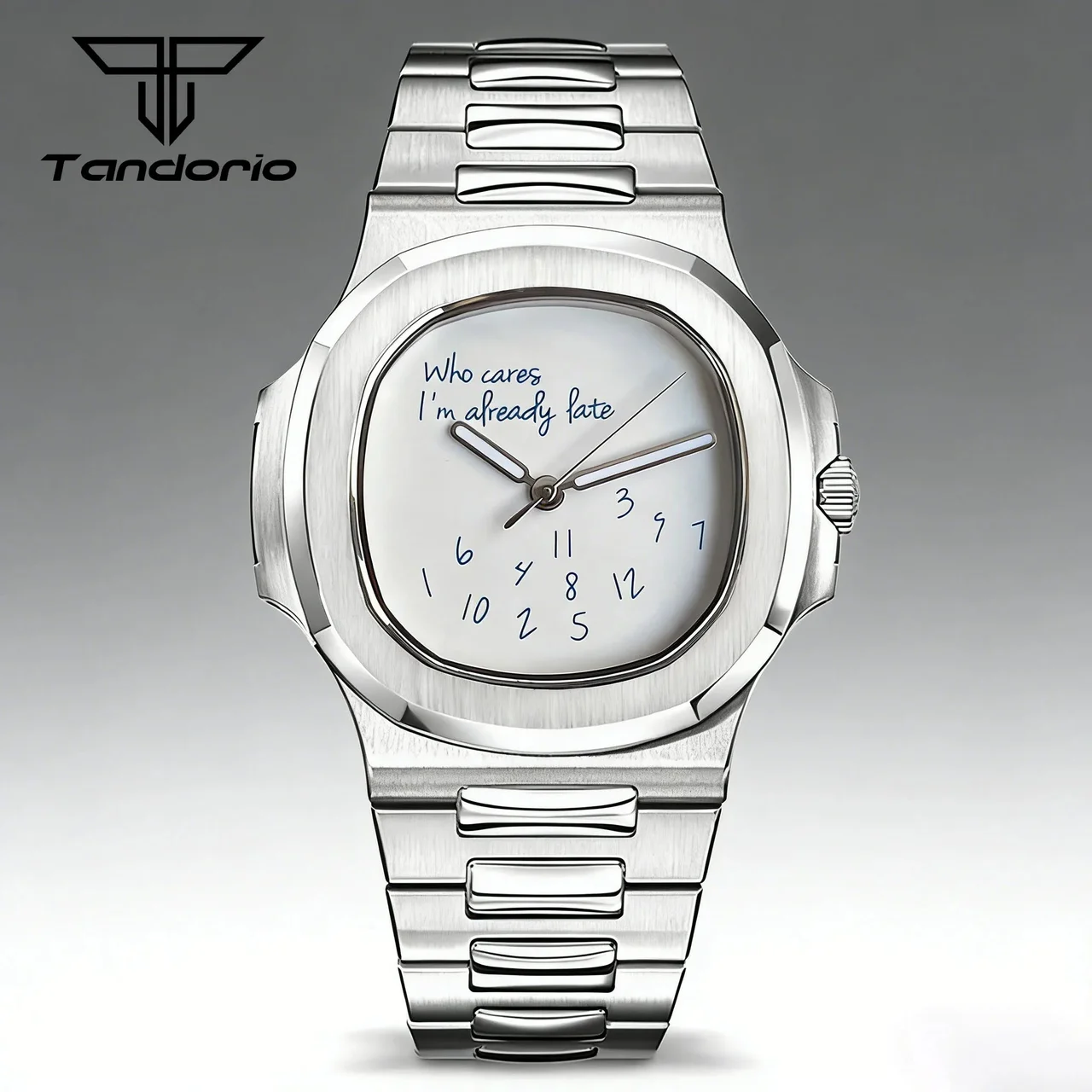 Tandorio Watches Nautilus Mod Tandorio TD302W 40mm Japan NH35A watches Who Cares dial sapphire glass 100m waterproof 12000055837030492 40 mm kol saati