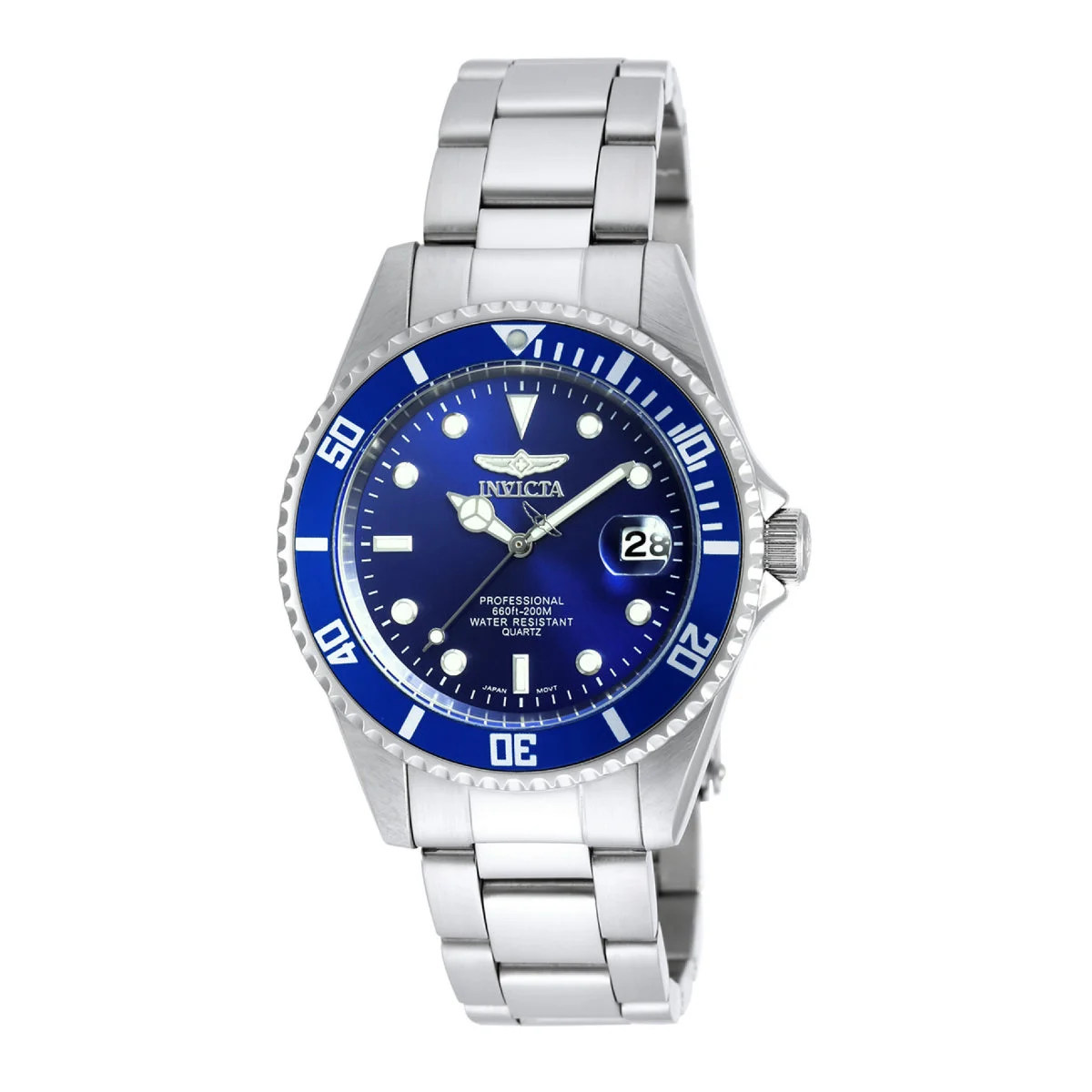 Invicta Pro Diver Coin-Edge Watch - 37.5mm. Steel (9204OB) 37.5 mm kol saati