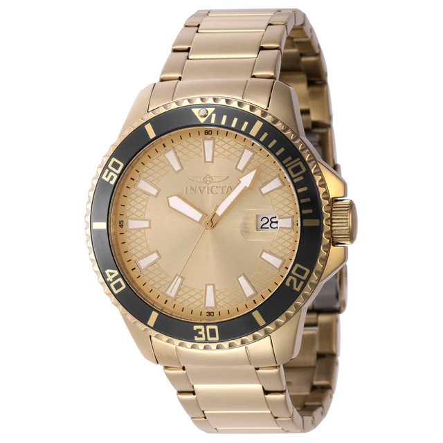 Invicta Pro Diver Watch - 45mm, Gold (46140) kol saati