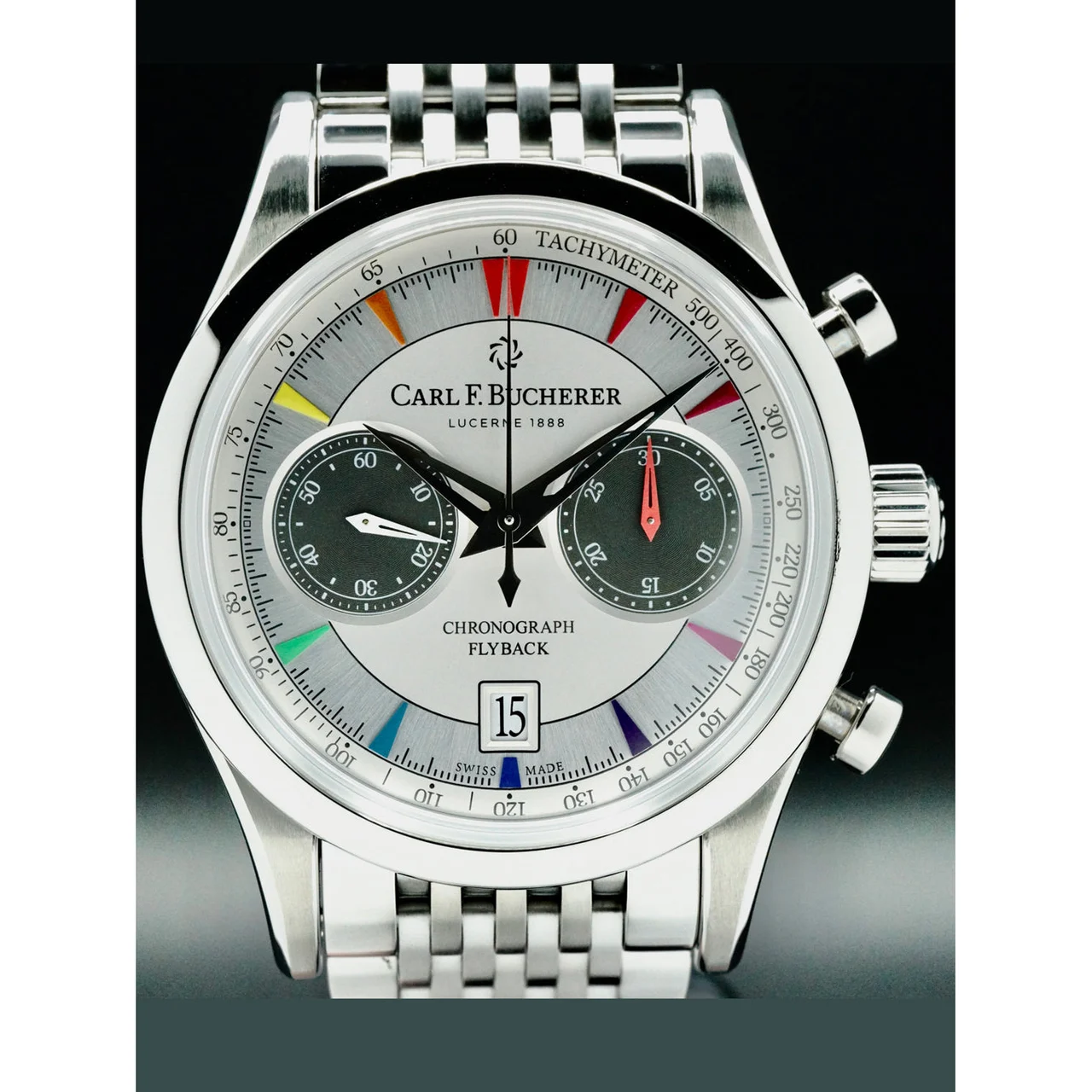 Carl F. Bucherer Manero Flyback Rainbow 210000059533 43 mm kol saati