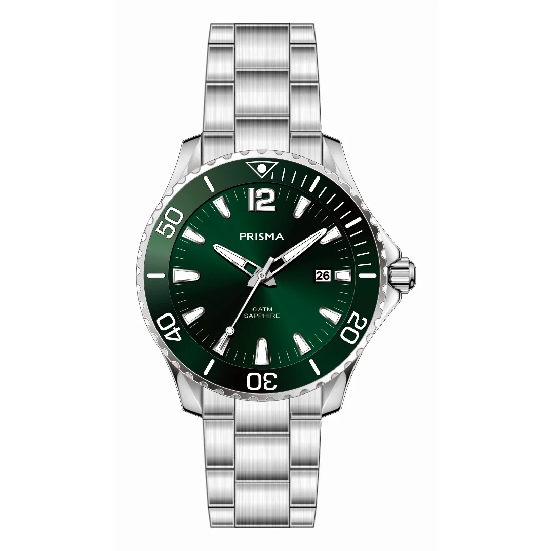 Prisma Diver Luminous Green Prisma P.1491 Diver Luminous Green 42 mm kol saati