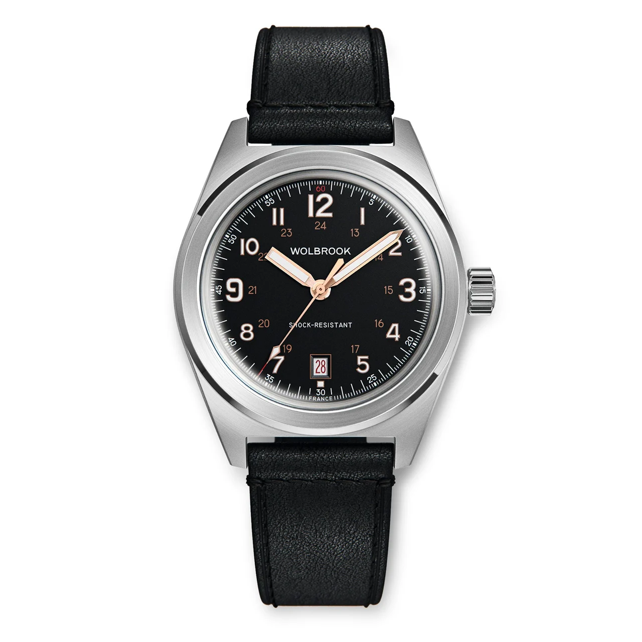 Wolbrook 21-OA-001-LR4-BLK-LAF 48 mm kol saati