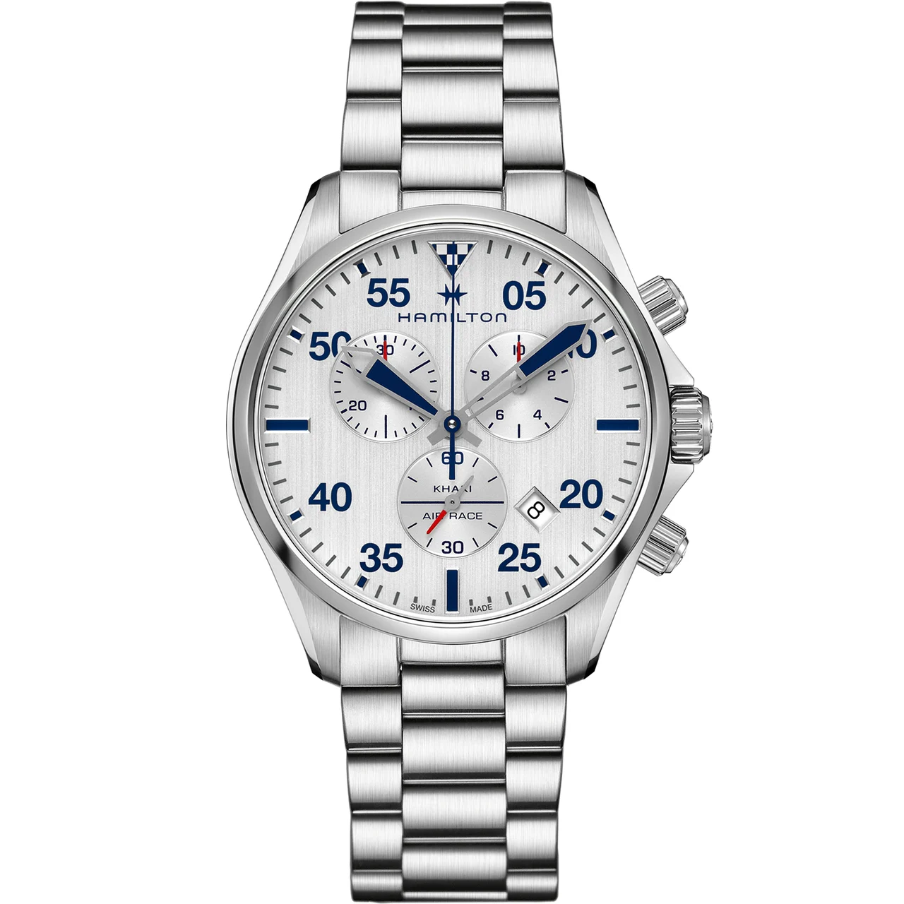 Hamilton Khaki Aviation Chrono Quartz H76712151 44 mm kol saati
