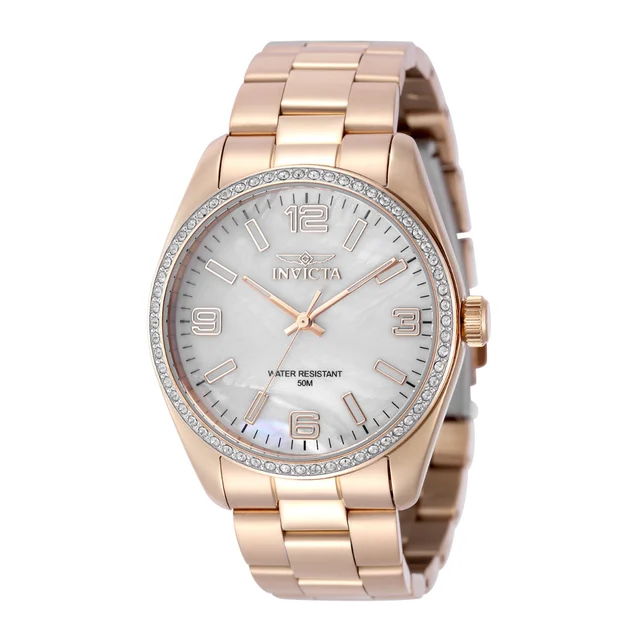 Invicta Specialty Lautus Watch w/ Mother of Pearl Dial - 38mm. Rose Gold (50136) kol saati