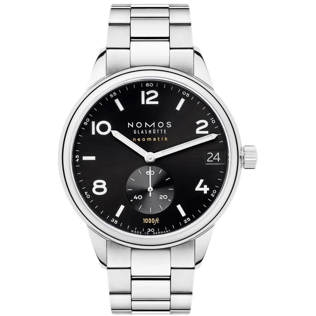 NOMOS Glashütte Sport Neomatik 42mm Date Black on Bracelet Club Sport 781-Club-Sport kol s