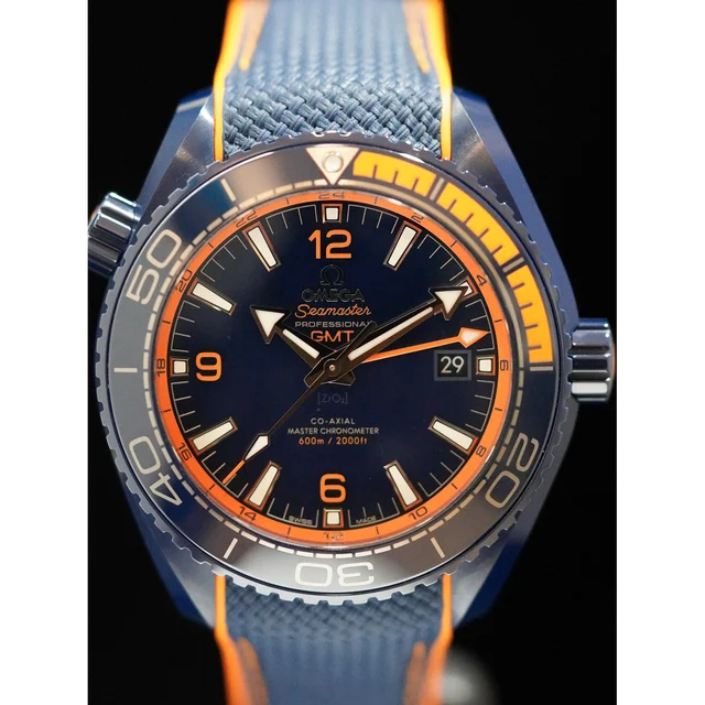 OMEGA Planet Ocean 600M Co-Axial Master Chronometer GMT 45.5mm 210009N31774 kol saati