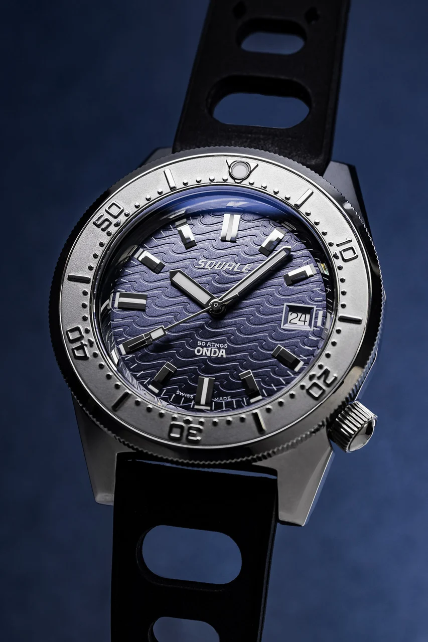 Squale Ref. 1521-026 ONDA Blue 42 mm kol saati