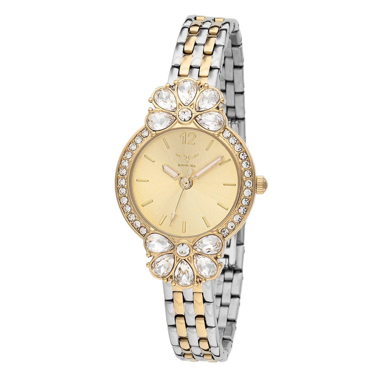 Invicta Wildflower Watch - 30mm, Silver, Rose Gold (69105) 30 mm kol saati
