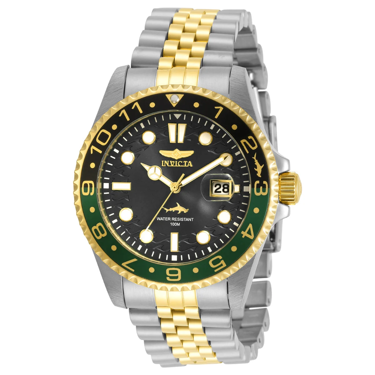 Invicta Pro Diver Heritage Watch - 43mm. Steel, Gold (30625) 43 mm kol saati