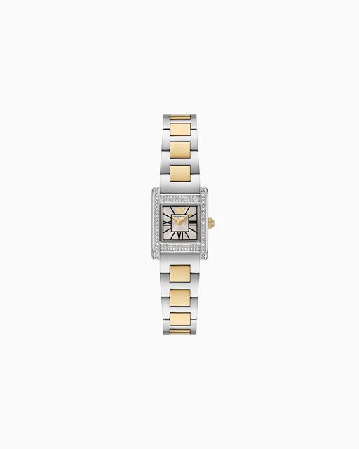 Emporio Armani Two-Hand Gold-Tone Stainless Steel Watch AR11704 kol saati