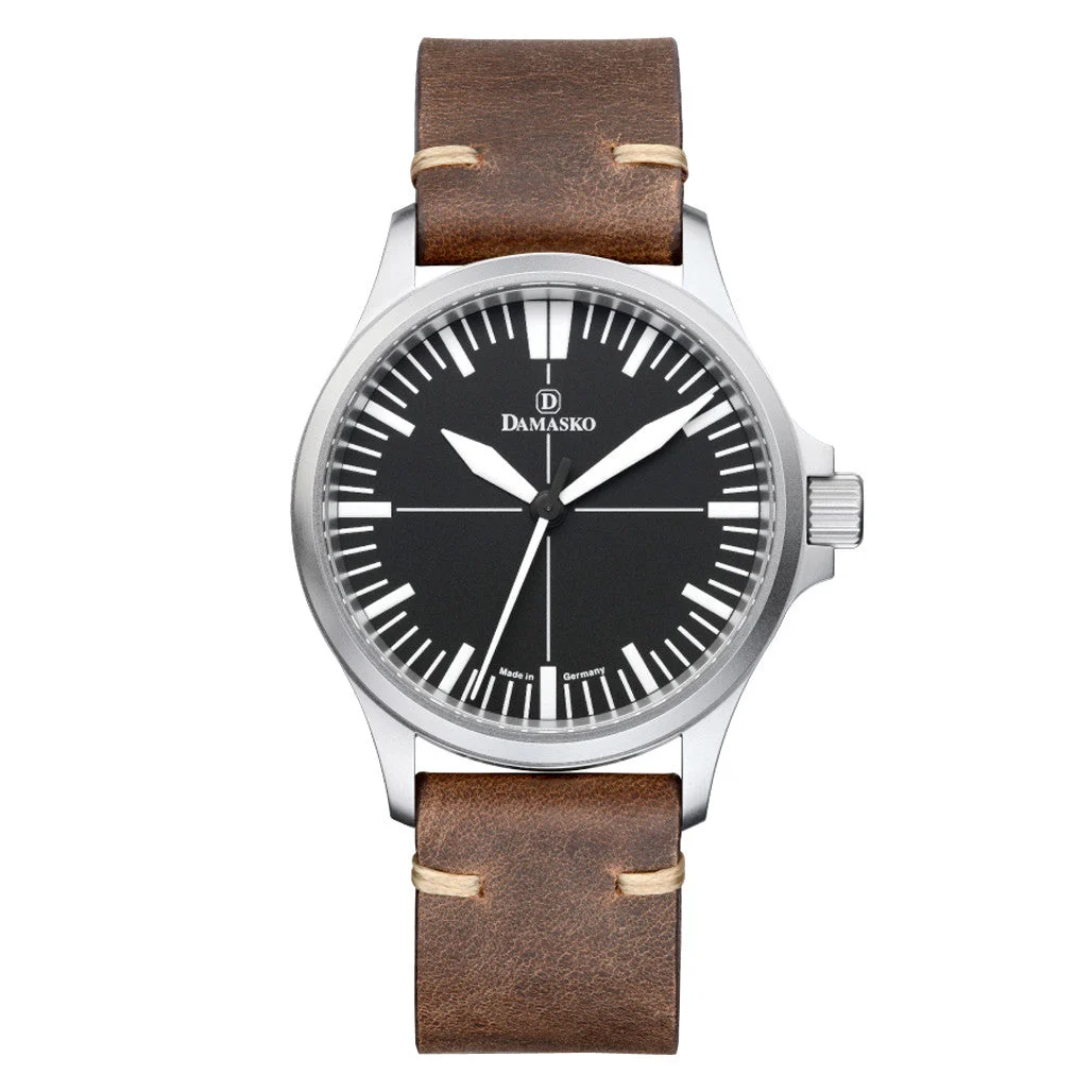 Damasko Swiss Automatic Watch with a 39mm Bead-Blasted Submarine Steel Case #DK30 39 mm kol saati