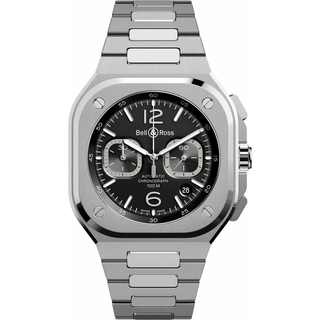 Bell & Ross Chrono Black Steel on Bracelet BR05C-BL-ST/SST 210000015970 kol saati