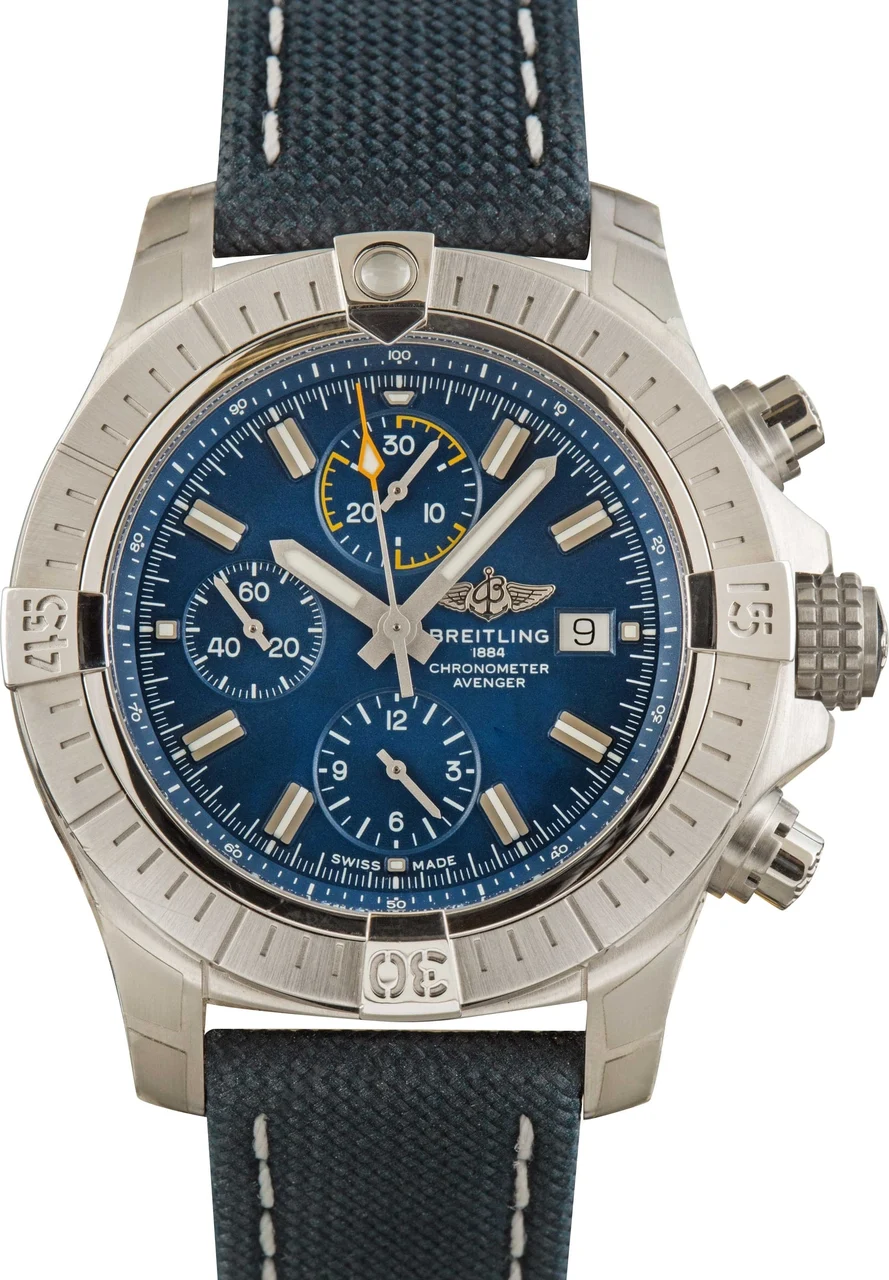 Breitling Avenger Chronograph 45 Blue Dial A13317101C1X1 45 mm kol saati