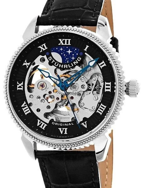 Stuhrling Special Reserve Automatic Watch with AM-PM Sub-Dial #835.02 kol saati