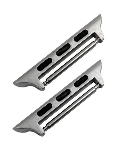 Island Watch Matte Stainless Steel Watch Band Adapter for 38mm Apple Watch #GOP099-38-Matt