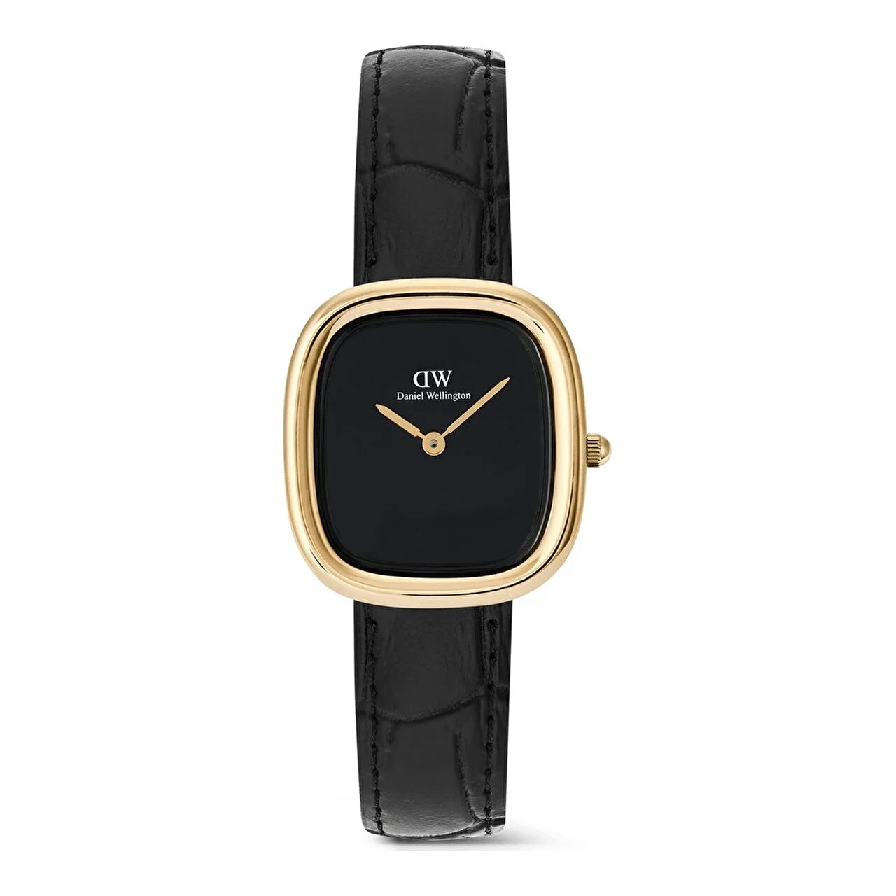 DANIEL WELLINGTON Margot Croc Onyx Ceramic G DW00600880 24 mm kol saati