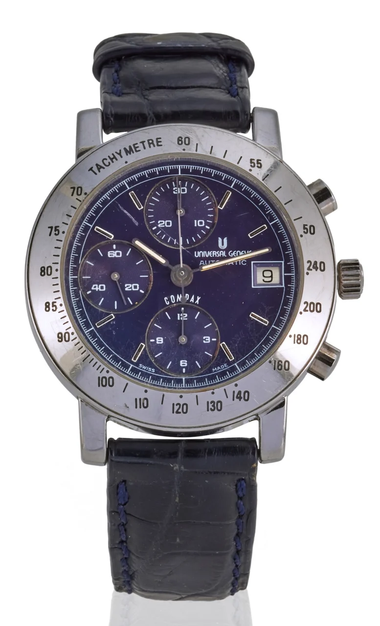 Universal Geneve ,REF.175054, Compax Chronograph , Steel kol saati