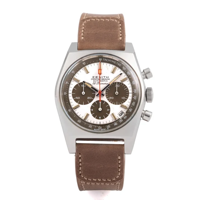 Zenith ZENITH, REF. SP 1301, EL PRIMERO, BROWN DIAL, STEEL kol saati