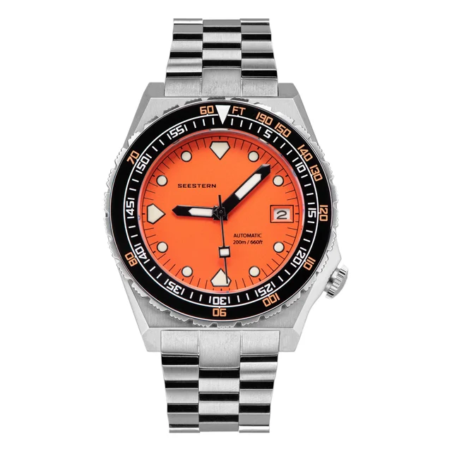 Sugess Seestern Vintage 407 600T Orange Dial Ceramic Bezel copy-of-seestern-vintage-s407-6