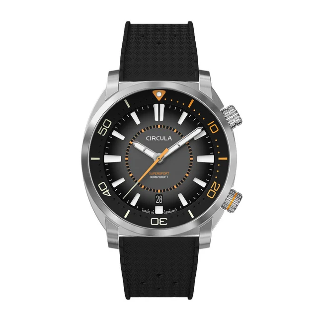 Circula SuperSport Automatic Dive Watch with Black Dial #SE-ST-SS kol saati