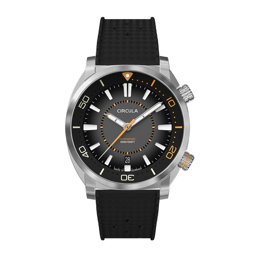 Circula SuperSport Automatic Dive Watch with Black Dial #SE-ST-SS kol saati