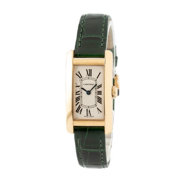 Cartier Tank Americaine 18k Yellow Gold WGTA0040 kol saati