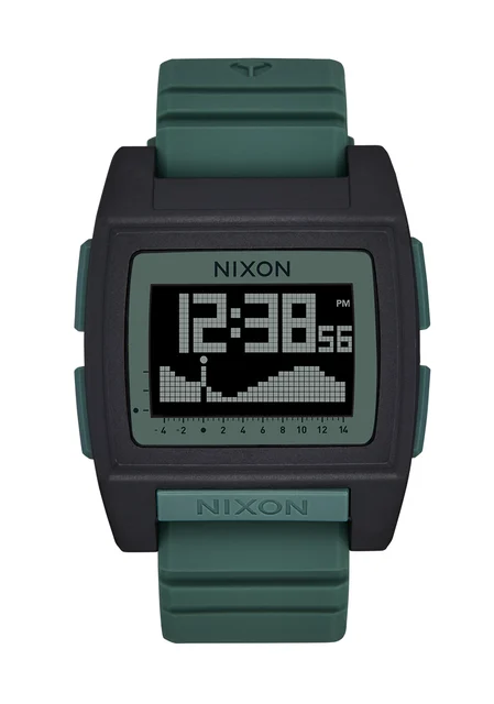 Nixon US Base Tide Pro - Black / Sage A1307-5364-00 kol saati