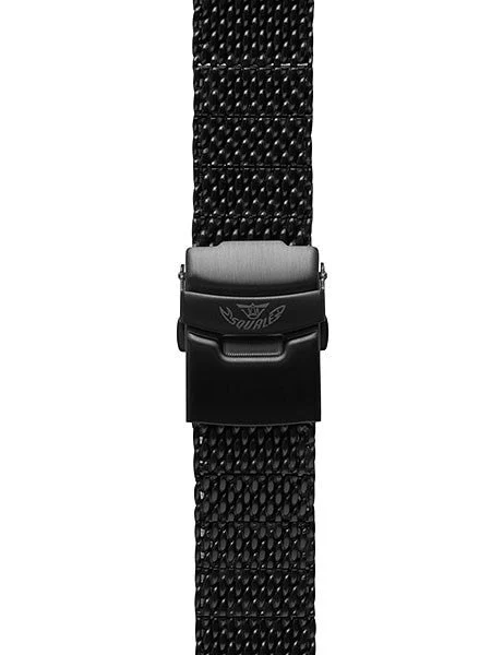 Squale Deluxe Black PVD Mesh Bracelet #1521-Mesh-PVD kol saati