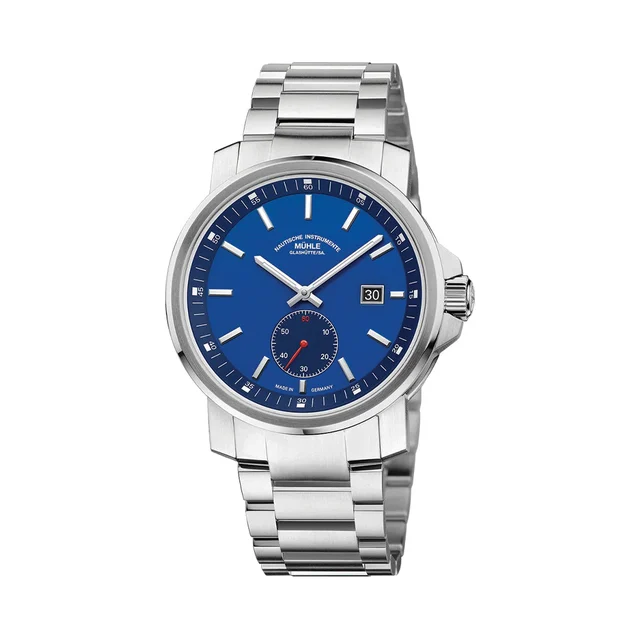 Muhle Glashutte Big Small Seconds Automatic 42.4mm - Blue on Bracelet M1-25-82-MB kol saat