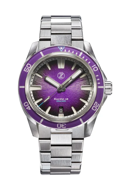 Zelos Swordfish 42mm SS 'Nebula' kol saati