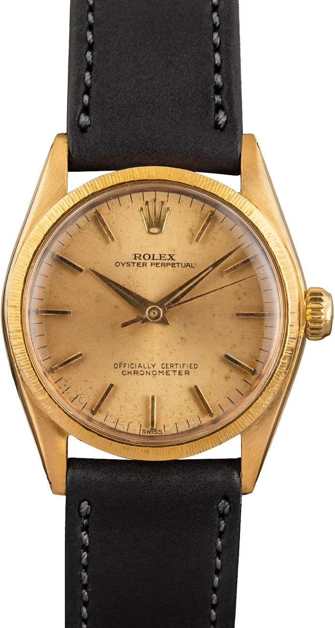 Rolex Oyster Perpetual 6547 Yellow Gold kol saati
