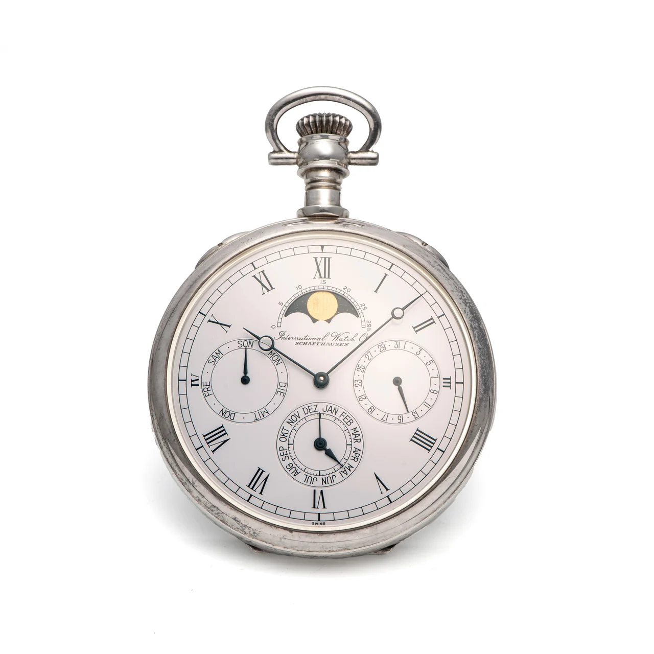 IWC IWC, REF. 5502, TRIPLE DATE MOONPHASE, SILVER kol saati