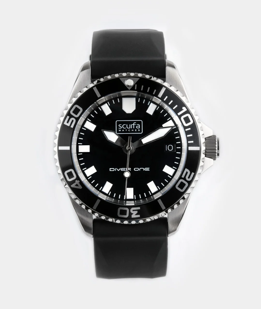 Scurfawatches D1-500-GLOSS-BLACK 40 mm kol saati