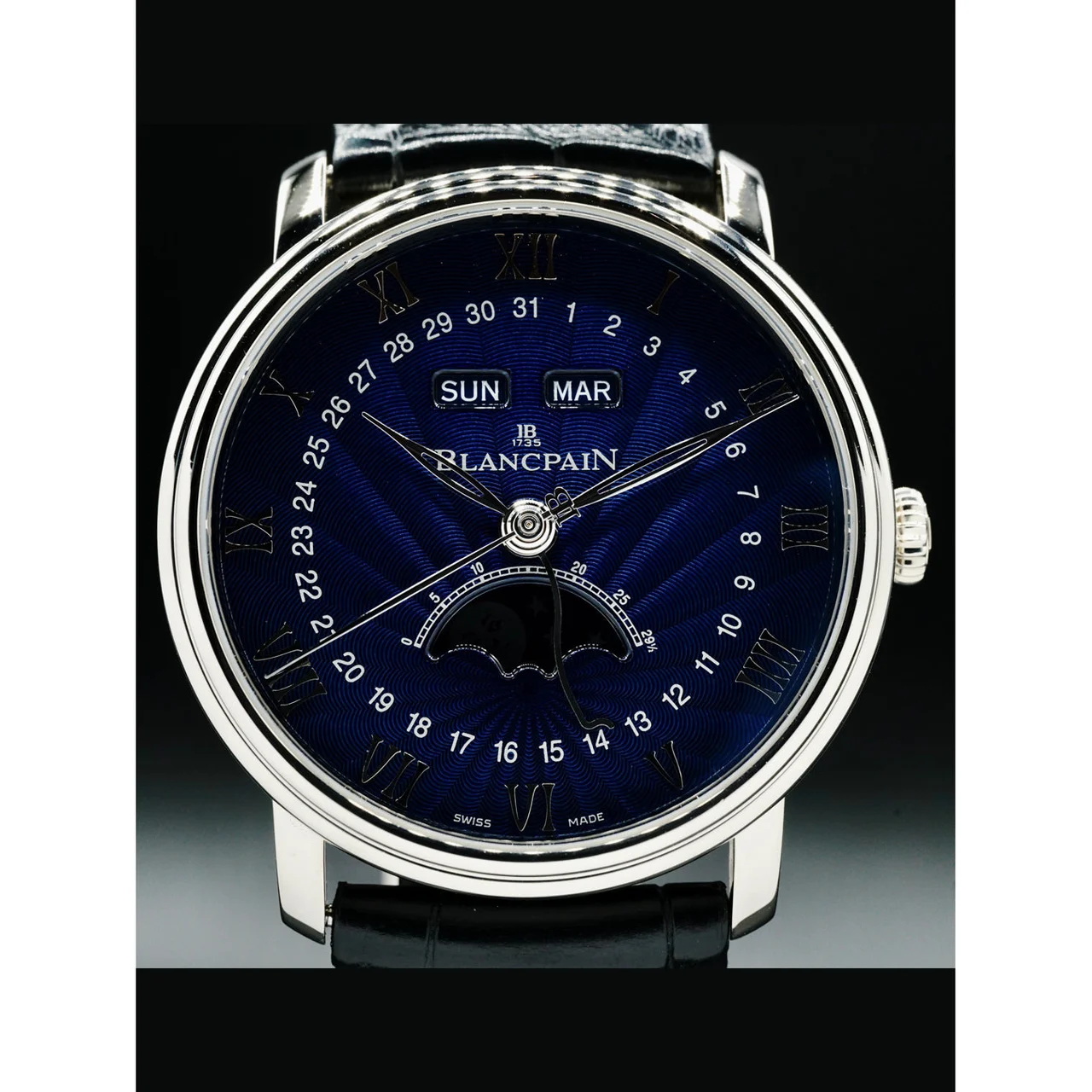 Blancpain Villeret White Gold Blue Dial 6654 1529 55B 210000033962 40 mm kol saati