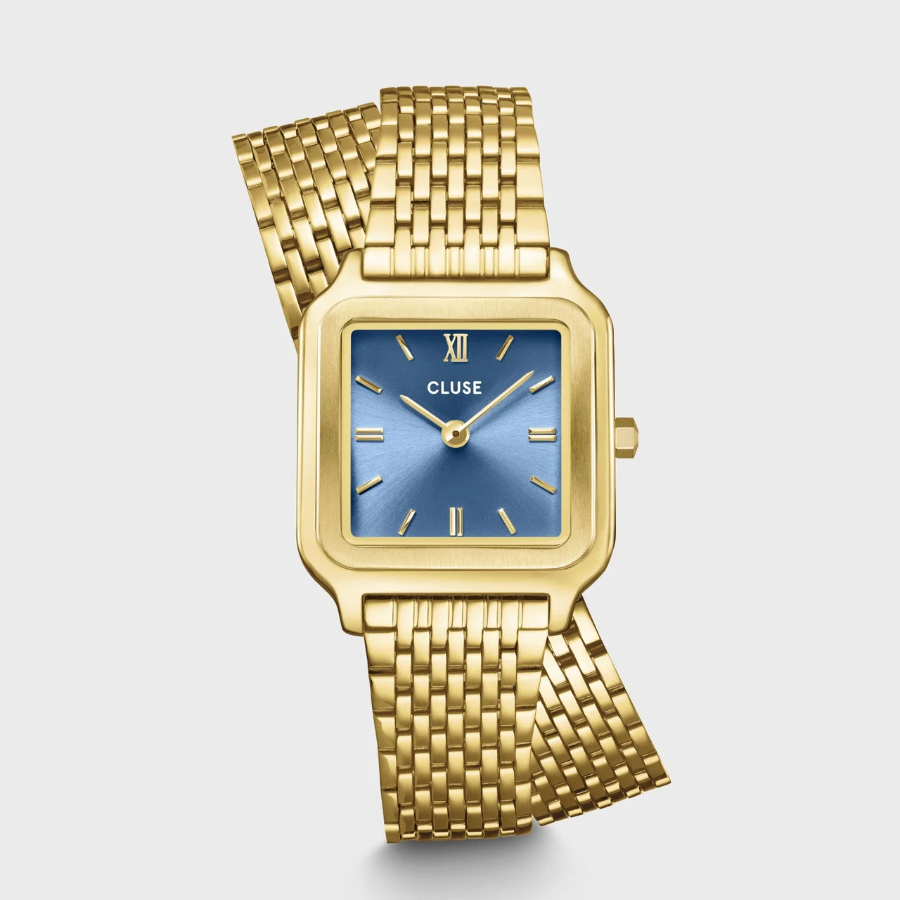 CLUSE Gracieuse Petite Watch Double Steel, Kyanite Blue, Gold Colour CW11816 kol saati