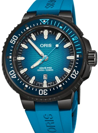 Oris Aquis 01 733 7801 7255-Set/OR 55 mm kol saati