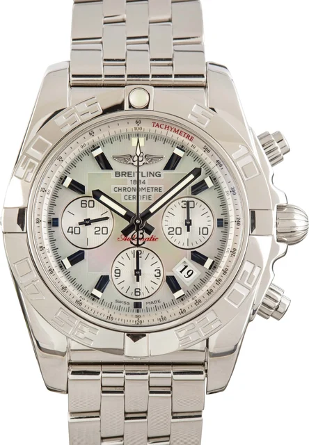 Breitling Chronomat 44 Mother Of Pearl Dial AB011012/G685 kol saati